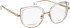 Entourage of 7 Yuka glasses in Pink/Gold