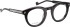 Entourage of 7 Santiago glasses in Black/Black