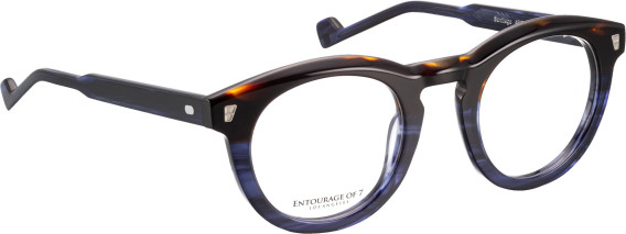 Entourage of 7 Santiago glasses in Brown/Blue