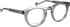 Entourage of 7 Santiago glasses in Blue/Blue