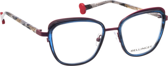 Bellinger Love-Peace glasses in Blue/Red