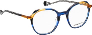 Bellinger Sunflower glasses in Blue/Orange