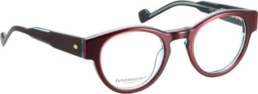Entourage of 7 Jewel glasses in Red/Red