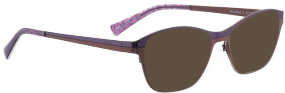 Bellinger Shinymatt-3 sunglasses in Purple/Brown