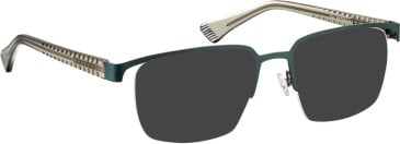 Bellinger Zip sunglasses in Green/Grey
