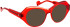 Entourage of 7 Olinda sunglasses in Red/Red