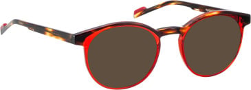 Bellinger Nighthawk sunglasses in Red/Brown