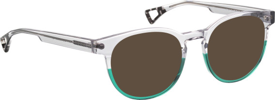 Bellinger Pintail sunglasses in Crystal/Green