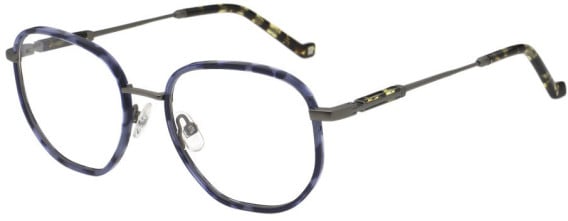 Hackett HEB333 glasses in Matt Dark Gun/Blue Havana