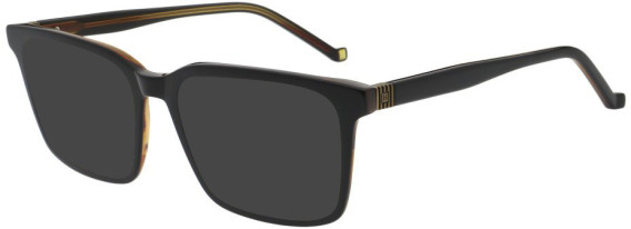 Hackett HEB329 sunglasses in Black/Horn