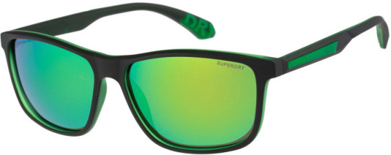 Superdry SDS-5014 sunglasses in Black/Green