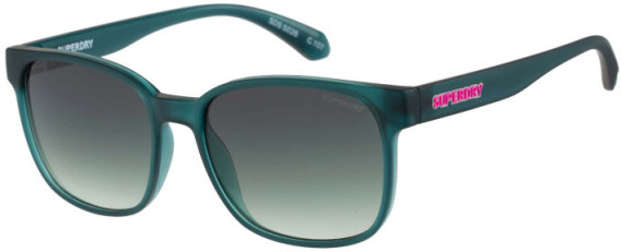 Superdry SDS-5026 sunglasses in Green/Pink
