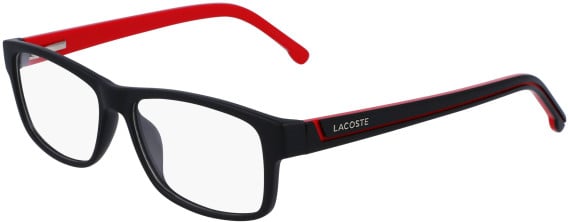 Lacoste L2707-53 glasses in Matte Black/Red