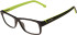 Lacoste L2707 glasses in Black/Lime