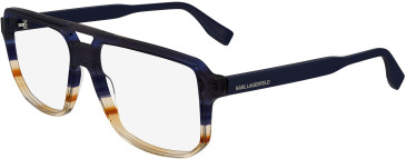 Karl Lagerfeld KL6156 glasses in Blue/Striped Brown