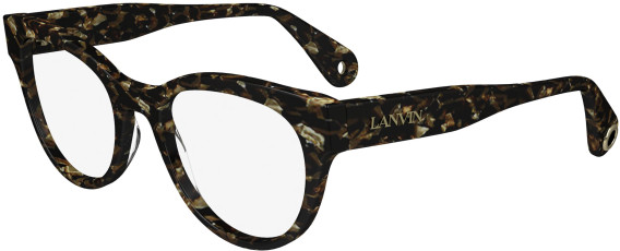 Lanvin LNV2654 glasses in Textured Brown Gold