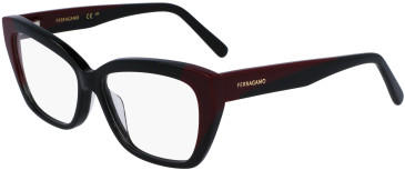 FERRAGAMO SF2938N glasses in Black/Burgundy