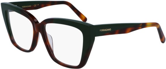 FERRAGAMO SF2939N glasses in Tortoise/Dark Green
