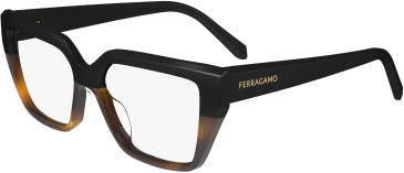 FERRAGAMO SF2971 glasses in Black/Tortoise