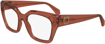 FERRAGAMO SF2983 glasses in Transparent Rust