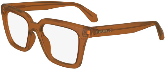 FERRAGAMO SF2985 glasses in Transparent Caramel