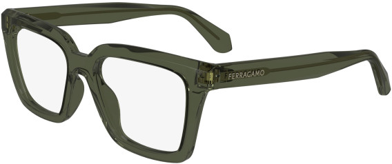 FERRAGAMO SF2985 glasses in Transparent Khaki