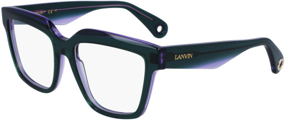 Lanvin LNV2643 glasses in Transparent Green/Lilac