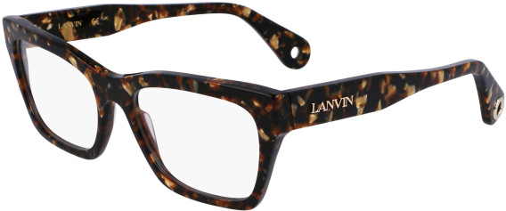 Lanvin LNV2644 glasses in Textured Brown Gold