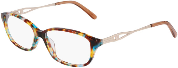 Marchon NYC M-5027-54 glasses in Shiny Blue Tortoise