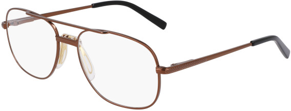 Marchon NYC M-9010-55 glasses in Shiny Brown