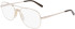 Marchon NYC M-9010-58 glasses in Shiny Gold