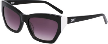 DKNY DK547S sunglasses in Black/White