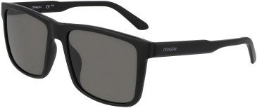 Dragon DR MERIDIEN UPCYCLED LL sunglasses in Matte Black/Smoke