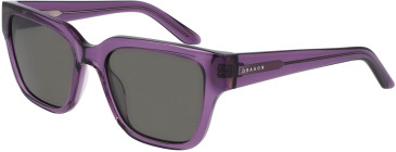 Dragon DR ROWAN LL sunglasses in Shiny Dusty Grape/Smoke