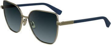 Lanvin LNV132S sunglasses in Gold/Blue