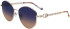 Liu Jo LJ156S sunglasses in Medium Gold