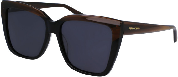 Salvatore Ferragamo SF1102S sunglasses in Striped Brown/Black