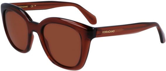 Salvatore Ferragamo SF2000S sunglasses in Transparent Brown