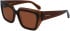 Salvatore Ferragamo SF2002S sunglasses in Transparent Brown/Brown