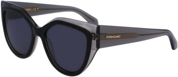 Salvatore Ferragamo SF2004S sunglasses in Transparent Grey/Black