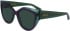 Salvatore Ferragamo SF2004S sunglasses in Transparent Green/Violet