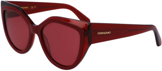 Salvatore Ferragamo SF2004S sunglasses in Transparent Burgundy/Burgundy
