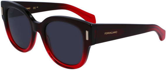Salvatore Ferragamo SF2007S sunglasses in Transparent Dark Red