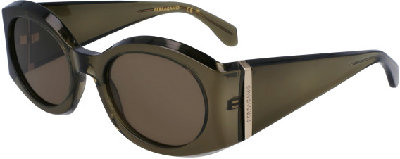 Salvatore Ferragamo SF2008S sunglasses in Transparent Khaki