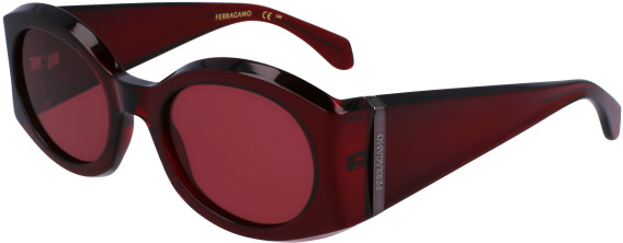 Salvatore Ferragamo SF2008S sunglasses in Transparent Burgundy