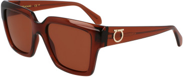 Salvatore Ferragamo SF2014S sunglasses in Transparent Brown