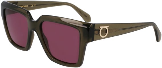 Salvatore Ferragamo SF2014S sunglasses in Transparent Khaki