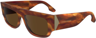 Victoria Beckham VB666S sunglasses in Striped Blonde Havana