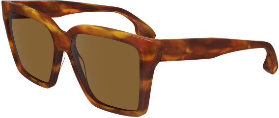 Victoria Beckham VB672S sunglasses in Striped Blonde Havana