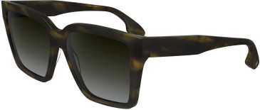 Victoria Beckham VB672S sunglasses in Striped Khaki Havana